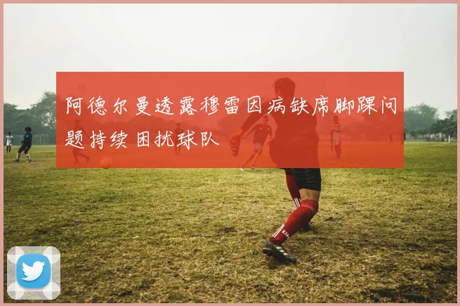 阿德尔曼透露穆雷因病缺席脚踝问题持续困扰球队